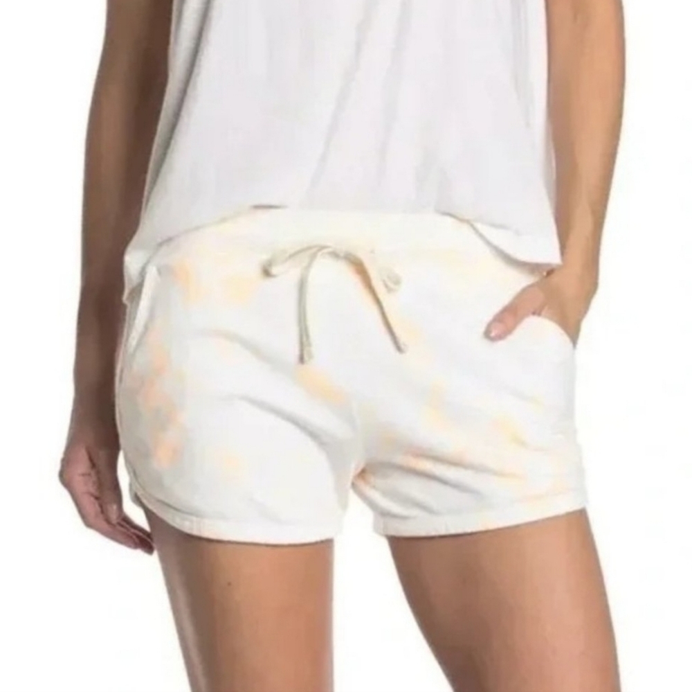 Sundry Pop of Peach Tie Dye Lounge Sweat Shorts Brand Sz 2 (US Sz MEDIUM 8-10)